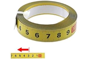 HTYG Metro a nastro-Metrico Misura di Nastro 1-5 Metri di Auto-adesivo-con della colla del Nastro per falegname Uso Domestico-Macchina Da Cucire Sticker (4m retromarcia)