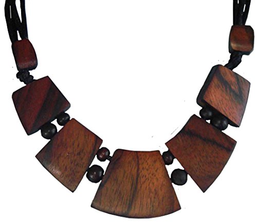 Collar de Sonor-wood, madera-joyas merlas, natur-joyas