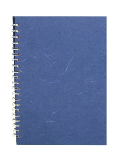 Pink Pig A4 Retrato Posh Seda cerdo blanco de papel Sketchbook - Mid Azul