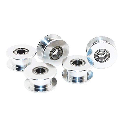 Redrex 5Pcs Desdentado 5mm Diámetro GT2 Sincronización Polea Para Correa Dentada de la Impresora 3D 6mm Ancho