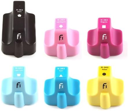 6x HP 363XL Compatible Printer Ink Cartridges to Replace HP363 (Contains 1x 363BK Black, 1x 363C Cyan, 1x 363M Magenta, 1x 363Y Yellow, 1x 363PC Photo Cyan, 1x 363PM Photo Mangenta)