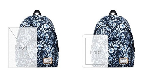Artone Daisy Fashion Padded Fashion School Bag Daypack Casual Backpack With Laptop Compartment Blue