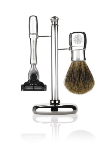 Gentlemen's Tonic Mayfair Shaving Set, Chrome