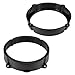 Produktbild tomzz Audio® 2802-000 Lautsprecherringe Adapter Halterungen für Alfa Romeo Fiat Lancia 147 159 Lancia Y Croma Idea diverse Einbauorte Kunststoff schwarz für 165mm DIN Lautsprecher