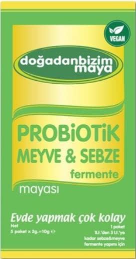 Doğadan Bizim Probiotik Meyve Sebze Fermente Mayası 1 Kutu 5 saşe