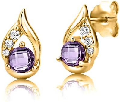 Women's 925 Sterling Silver Rose Gold Plated Stud Earrings