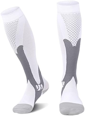 Compression Socks for Men &amp; Women, BEST Graduated Athletic Fit for Running, Nurses, Shin Splints, Flight Travel, &amp; Maternity Pregnancy. Boost Stamina, Circulation, &amp; Recovery (1 Pair)