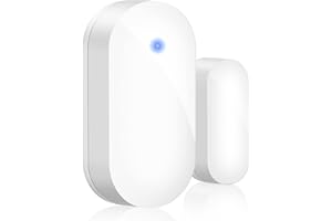 BITIWEND Mini Sensor de Puerta/Ventana para Timbre de Entrada, Detector de Paso por Radio Magnético Inalámbrico, Sensor de Sistema de Alarma para Puerta/Ventana