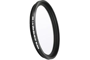 JJC Filtro de lente UV de 40,5 mm, filtro de lente de protección ultravioleta multicapa ultrafino (negro)