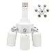 Produktbild E27 auf E27 3 Glühbirne Lampenfassung Enlarger Verlängerung Lampensockel Adapter Splitter für den DIY Verlängert Kronleuchter Fitting