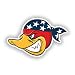 Produktbild 2 x Angry Duck Vinyl Aufkleber Reise Gepäck # 10475 - 15cm/150mm Wide