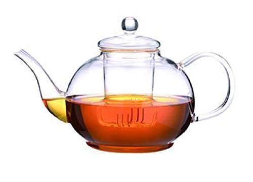 The Coffee and Tea Company Tetera de Cristal Jarra 2200 ML Capacidad - Grande, Bonita, Modern, Ligero Vidrio borosilicatado