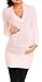 Happy Mama Women's Maternity Stretchy Knitted Tunic Jumper Pullover Sweater 907p