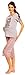 Zeta Ville - Women's Maternity Cotton Nursing Cartoon Pyjamas Nightwear - 367c (Orange, 8)