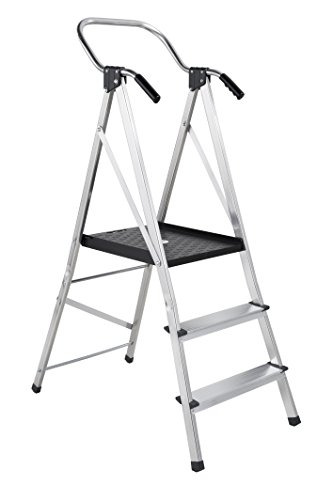 Sicherheitsleiter mit Plattform, 3-stufig