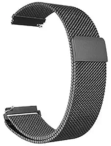 Prolook Band, Magnetic Loop Metal Chain Strap Compatible with Amazfit Bip Lite, Amazfit Bip U, Amazfit Bip S?Lite, Amazfit Bip S, Amazfit Bip, Amazfit GTS, Amazfit GTR 42mm (Black)
