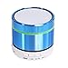 Kingko® Neuer Super Bass Mini beweglicher Bluetooth freihändiger drahtloser Lautsprecher mit LED Licht (Blau)