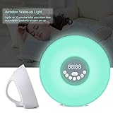 Creative-USB / batteriebetriebene Message Board Alarm Clock Table Clock LED-Blaulicht Clock Fluorescent Message Board Wecker-Digital-Kalender Tischuhr mit drei Gruppen von Alarm und Snooze-Funktion (Blaues Licht) - 5