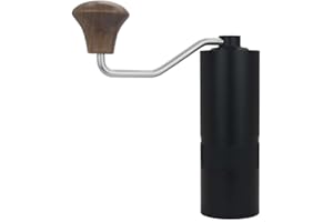 XEOLEO Przenośny młynek do kawy, srebrny/czarny, aluminium, pojemność ok. 25 g