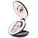 KEDSUM 1X/10X LED Lighted Travel Makeup Mirror- Double Sided Folding Handheld Magnifying Mirror