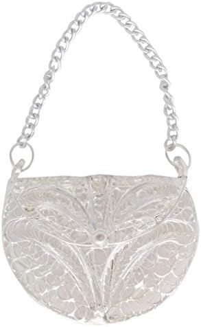 Exclusive Silver Polished Designer Small Purse