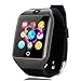 Produktbild HermosaUKnight Q18S Bluetooth Smart Watch Fernbedienung Kamera TF-SIM-Karte Fitness Pedometer-schwarz