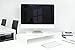 Produktbild Hermes Möbel Design Monitortisch Bildschirm Ständer Monitor Erhöhung Schreibtischregal Standfuss Hochglanz Weiß Verschiedene Größen Drehbar Weiß Glanz B 60 x H 12 x T 30