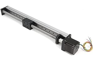 Befenybay Actuador de etapa lineal de viaje de 350 mm de longitud con carriles lineales cuadrados Tornillo de bola SFU1605 con motor paso a paso NEMA23 para DIY CNC Router Parts X Y Z Axis