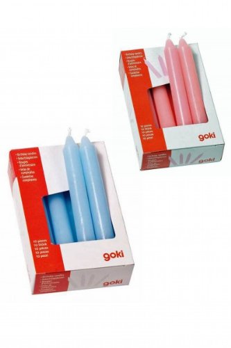 Kerzen Geburtstagskerzen für Geburtstagskranz , Farbe:Rosa