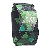 Digital Handgelenk Papier Uhren Casual Uhren aus Papier wasserdicht Super Licht Dauerhaft mit Magnetsystem für Männer, Frauen, Mädchen, Jungen etc