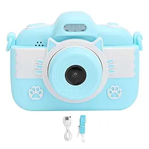 Children Digital Camera - 2.8In Portable Full HD Touch Display Screen Children Camera Kid Camera Toy Video Camera for Kids and Toddlers Age 3 4 5 6 7 8 Years Old, USB Charging(Blue)