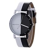 Damen Uhren,Beikoard Luxus Frauen Männer Edelstahl Armbanduhr analog Quartz Armband Armbanduhren (MehrfarbigE)