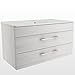 Produktbild Design Badmöbel Unterschrank + Waschbecken 100 cm in der Farbe Grau / Hellgrau / Soft-Close / Montagefertig / Eiche / MADE IN GERMANY