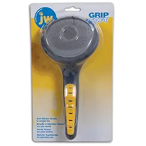 JW Pet Company GripSoft Slicker Brush Soft Pin Dog Brush