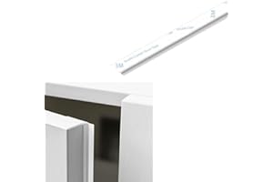 ZAYEJOD Tira de sellado autoadhesiva para puerta de armario de 10 m, tira antipolvo para puerta de armario, tira de sellado de relleno de huecos de puerta de armario, burlete de clima, color blanco