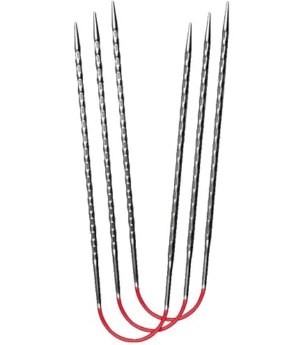 Addi 63449 AddiNovel Rundstricknadeln Quadratisch – 7 Mm, 120 Cm, Metall, Rotes Seil