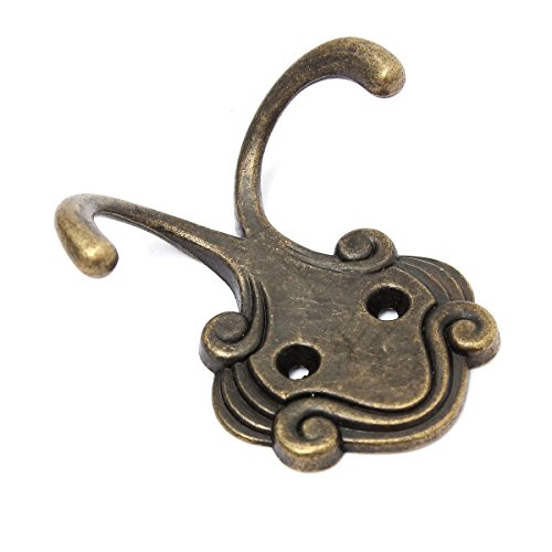 KING DO WAY 6 Stueck Retro Wandhaken Garderobenhaken Gusseisen Kleiderhaken Huthaken Tuer Haken - 3