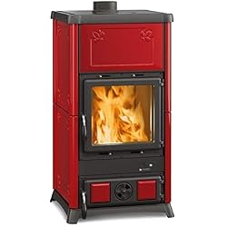 La Nordica Fedora Poêle à bois en céramique Bordeaux 8,3 kW