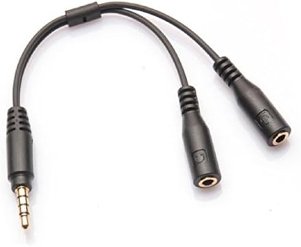 EpochAir Headphone Splitter Audio Adapter - Headset, Xbox one headset adapter, 3.5 mm audio jack - M/F Headset for PC Headset, DJ, Lenovo, Xbox, PS4, Samsung, Sony, Asus X75VC, Macbook, Dell Inspiron, Acer Aspire, DualShock 4, SteelSeries Siberia, Sennheiser, Skullcandy, Betron, Thomson, JVC, Noise, Plantronics, Tritton 720, Sharkoon X-Tatic