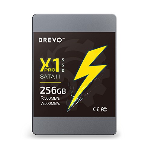 Price comparison product image DREVO X1 Pro SSD Solid State Drive 256GB Upgrade SATAIII Read 560MB / S Write 500MB / S