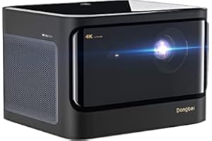 Dangbei Proiettore 4K, 3200 ANSI Lumens Laser Proiettore Full HD, WIFI 2.4/5G Videoproiettore con Android 4G+128G, Fuoco Automatica, Bluetooth 5.0, Nativo 4K Video Proiettore da Esterno