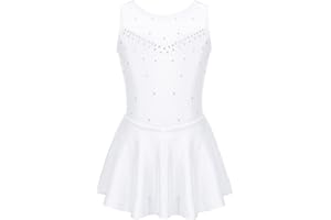 Freebily Vestito da Balletto Pattinaggio Artistico Bambina Regina delle Nevi Costume Ballerina Carnevale Principessa Abito da Ballo Moderno Tutu Danza Classica