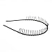 Black Metal Toothed Sports Headband Hair Clasp Man Woman Football
