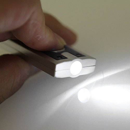 youpin 5 x Mini Taschenlampe, Super Bright Light LED-Camping Taschenlampe Schlüsselbund dünn leicht Schlüsselanhänger Ultra Lampe Outdoor Wandern Reise Tasche Zubehör (rot) - 2