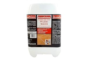 Cleanprince 5 Litros Baldosas y Piedra Cuidado de Cera Cera de Carnauba Piedra Natural Unglasierte Cerámica Limpieza Glanzauffrischung Medio de Cuidado Limpiador Brillo Hochglanzschutzfilm Pflegemilch