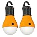 Produktbild 2er Set LED Campinglampe, Zeltlampe, Schrankleuchte mit Hakenhalterung für komfortable Befestigung, Farbe schwarz/orange; Marke: Ganzoo