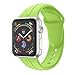 Produktbild BZLine Armband | Weiches Silikon Ersatz Uhrenarmband | Für Apple Watch Series 4 40mm/44mm | Neue Mode und Hautfreundlich | Handgelenkgröße: 5,51-7,28 Zoll | Bandlänge: 96 mm + 117 mm | 14 Farben (Für 40MM Armband, Grün)