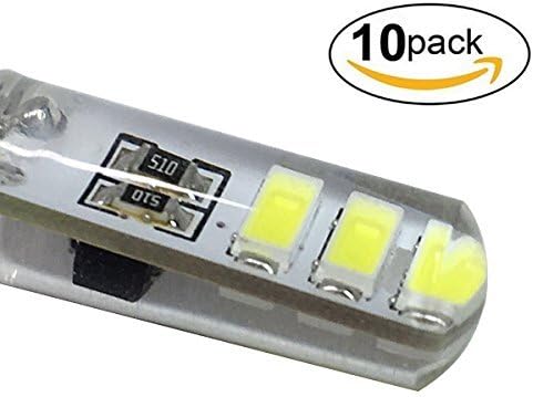 10PCS YTJ G4 2W LED Bulb COB G4 Lighting Lamp (Pure White), AC/DC 12V, 210lm 6000K Lighting Angle of 360 Made of Silicon Capsule Bulb, Pack of 10