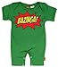 Big Bang Theory Inspired Bazinga Baby Summer Romper - Black 0 - 6 Months