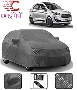 Carigiri Grey Car Body Cover for New Ford Figo(Triple Stitched,Mirror Pocket,UV Resistant,Dustproof)(Models-2010, 2011, 2012, 2013, 2014, 2015)